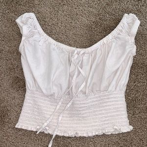 White crop top